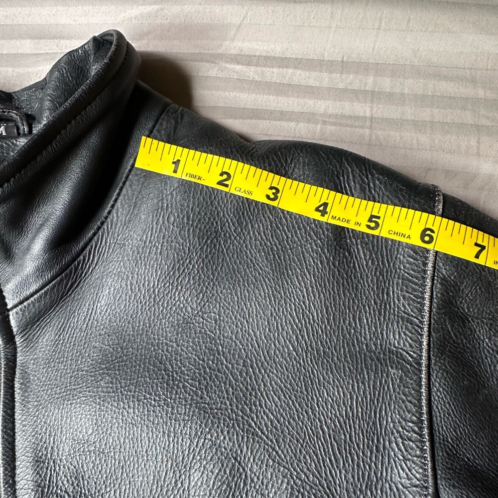 UNIK•genuine leather jacket•women’s medium•moto boho•biker core•black•silver - Picture 8 of 16